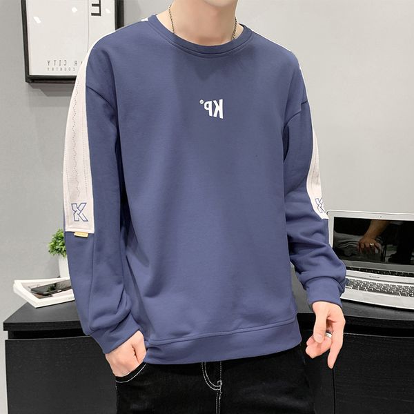2021 autumn and winter brand men's sweater trend loose round ne long sve t-shirt men's fashion coat, Black
2021 autumn and winter brand men's sweater trend loose round ne long sve t-shirt men's fashion coat, Black