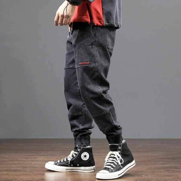 men's jeans fashion 2021 men black color vintage designer denim cargo pants slack bottom joggers harem trousers hip hop, Blue
men's jeans fashion 2021 men black color vintage designer denim cargo pants slack bottom joggers harem trousers hip hop, Blue