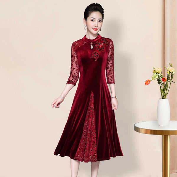 luxury evening dress autumn and winter 's improved cheongsam middle-aged women's banquet hi -in-law wedding, Black;gray
luxury evening dress autumn and winter 's improved cheongsam middle-aged women's banquet hi -in-law wedding, Black;gray
