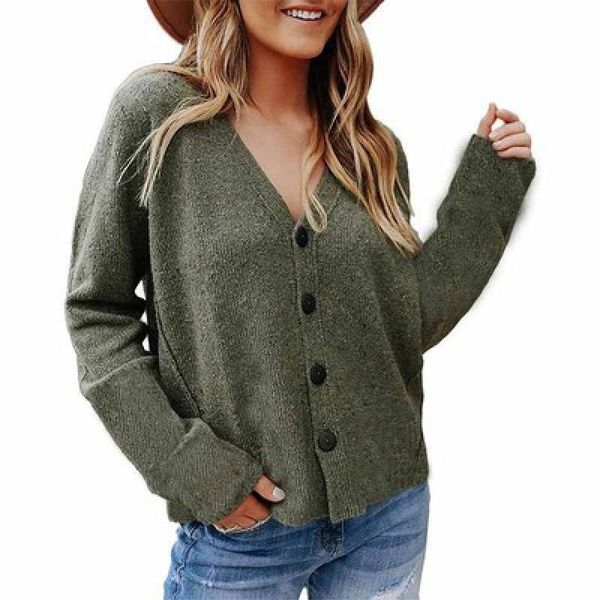 women's jackets women cardigans sweater coats v neck solid loose knitwear single breasted lady autumn winter jacket outwear female clot, Black;brown
women's jackets women cardigans sweater coats v neck solid loose knitwear single breasted lady autumn winter jacket outwear female clot, Black;brown