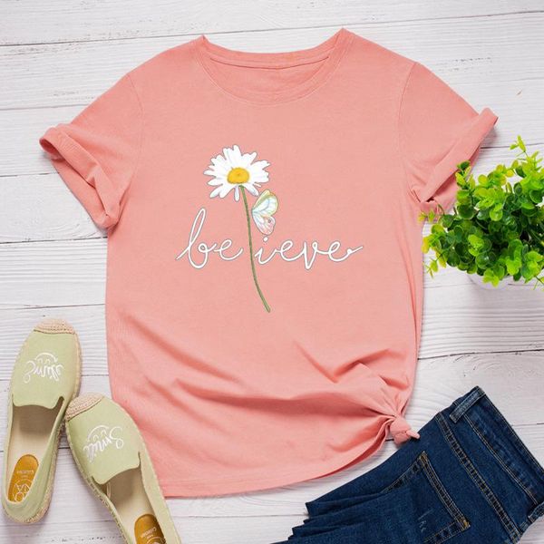 women's t-shirt women believe flower for graphic t shirt short sleeve tshirt female girls cotton tees camisas de mujer, White
women's t-shirt women believe flower for graphic t shirt short sleeve tshirt female girls cotton tees camisas de mujer, White