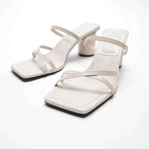 dress shoes 2021 summer women's sheep leather square head high heel sandals cross-strap, Black
dress shoes 2021 summer women's sheep leather square head high heel sandals cross-strap, Black