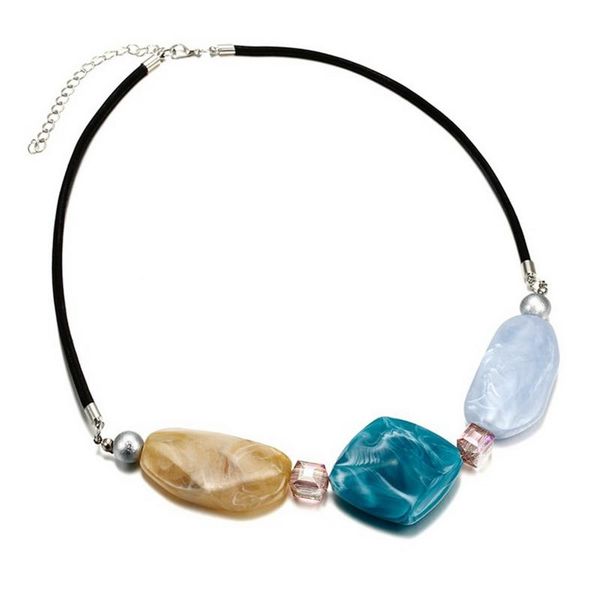 pendant necklaces summer colorful fashion crystal necklace 2021 female long rope chain resin beads decoration body jewelry gothic necklac, Silver
pendant necklaces summer colorful fashion crystal necklace 2021 female long rope chain resin beads decoration body jewelry gothic necklac, Silver