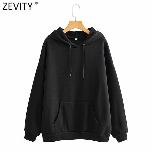 zevity women fashion solid colors casual fleece sweatshirts female basic fall knitted hooded hoodies chic pullover h511 210419, Black
zevity women fashion solid colors casual fleece sweatshirts female basic fall knitted hooded hoodies chic pullover h511 210419, Black