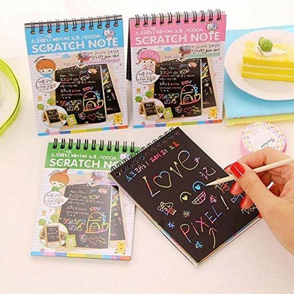 Childrens magic scratch drawing fun DIY scratch painting book childrens educational toys simple environmental puzzle
Childrens magic scratch drawing fun DIY scratch painting book childrens educational toys simple environmental puzzle
