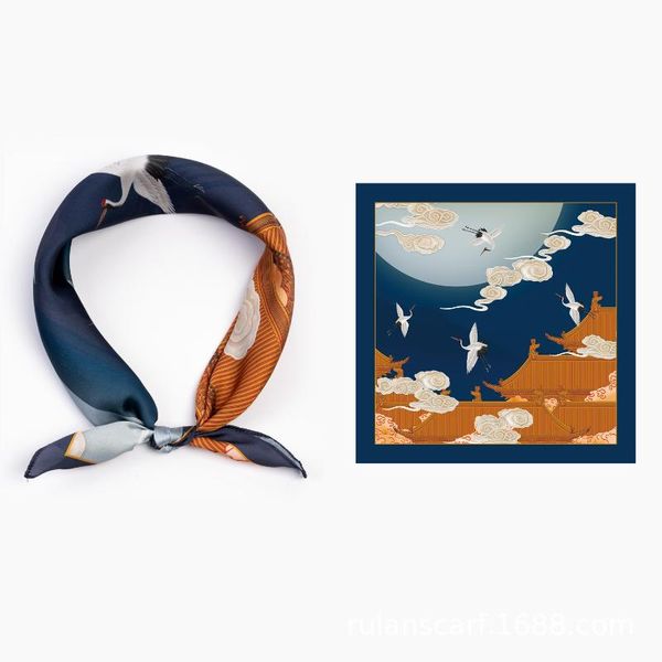 scarves 53x53cm mulberry silk small square towel 2021 summer chinese retro printed scarf arm bag hair tied decorate women's, Blue;gray
scarves 53x53cm mulberry silk small square towel 2021 summer chinese retro printed scarf arm bag hair tied decorate women's, Blue;gray