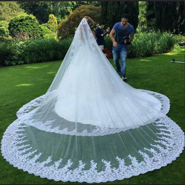 bridal veils one layer veil 3 metre with comb lace appliques long cathedral length wedding accessories elegant, Black
bridal veils one layer veil 3 metre with comb lace appliques long cathedral length wedding accessories elegant, Black
