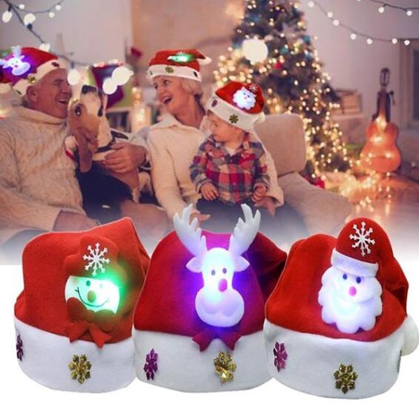 beanies year navidad merry christmas hat light up led cap snowman elk santa claus hats for kids children xmas gift decoration
beanies year navidad merry christmas hat light up led cap snowman elk santa claus hats for kids children xmas gift decoration