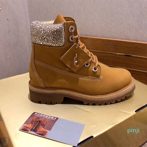 ankle joint boots set with diamond female kick not broken waterproof martin winter outdoor lovers work, Black
ankle joint boots set with diamond female kick not broken waterproof martin winter outdoor lovers work, Black