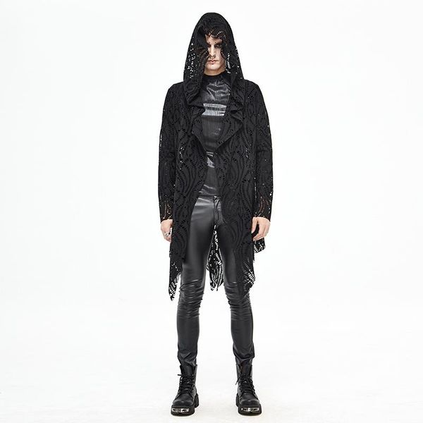 men's vests gothic dark coat cloak long spring and autumn thin section hollow lace irregular jacket wizard, Black;white
men's vests gothic dark coat cloak long spring and autumn thin section hollow lace irregular jacket wizard, Black;white