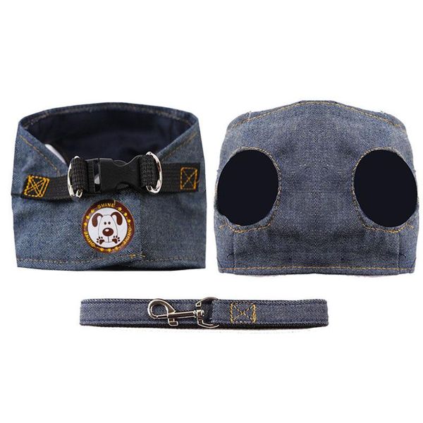 dog collars & leashes d16 small harness and leash set for outdoor walking adjustable pet puppy vest denim jacket medium dogs
dog collars & leashes d16 small harness and leash set for outdoor walking adjustable pet puppy vest denim jacket medium dogs