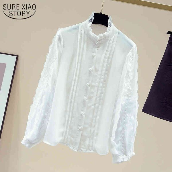 ruffled lantern long sleeve loose shirt women autumn white women's chiffon blouse all-match stand collar fashion 11595 210508
ruffled lantern long sleeve loose shirt women autumn white women's chiffon blouse all-match stand collar fashion 11595 210508