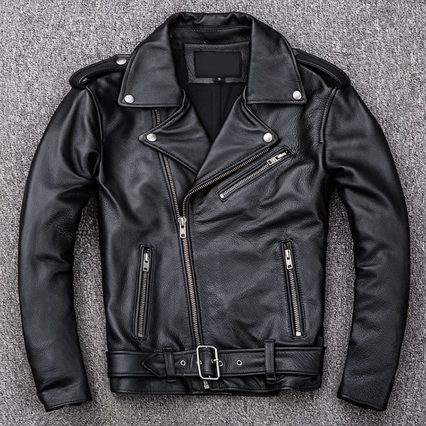 spring classical motorcycle oblique zipper jackets men leather jacket natural calf skin thick slim cowhide moto jacket man, Black
spring classical motorcycle oblique zipper jackets men leather jacket natural calf skin thick slim cowhide moto jacket man, Black