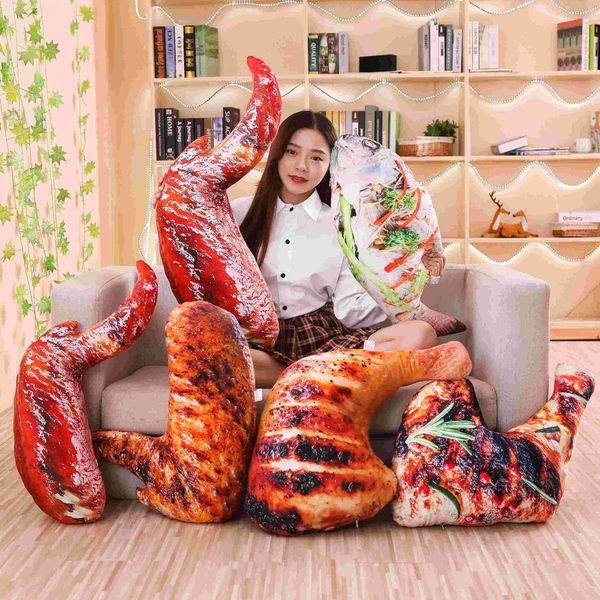 food pillow plush baked barbecue fish chicken wing drumstick duck leg like real snack throw pillow cushion props 5 kinds
food pillow plush baked barbecue fish chicken wing drumstick duck leg like real snack throw pillow cushion props 5 kinds