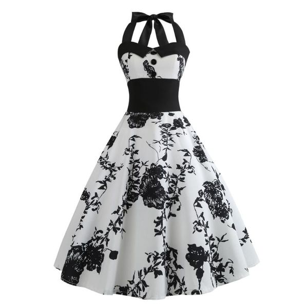 casual dresses vintage women long dress backless floral print sleeveless halter bowknot elegant lady party bodycon swing #t2g, Black;gray
casual dresses vintage women long dress backless floral print sleeveless halter bowknot elegant lady party bodycon swing #t2g, Black;gray