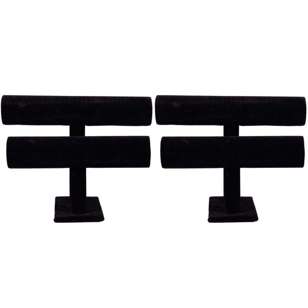 jewelry pouches, bags 2x 2-tier bangle bracelet display holder t-bar stand black, Pink;blue
jewelry pouches, bags 2x 2-tier bangle bracelet display holder t-bar stand black, Pink;blue