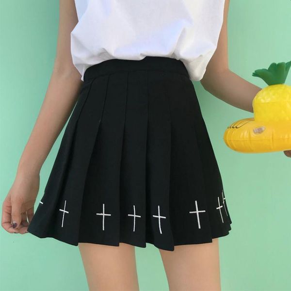 skirts gothic cross pleated skirt women high waist embroidered mini dark punk e-girl harajuku y2k clothes/, Black
skirts gothic cross pleated skirt women high waist embroidered mini dark punk e-girl harajuku y2k clothes/, Black