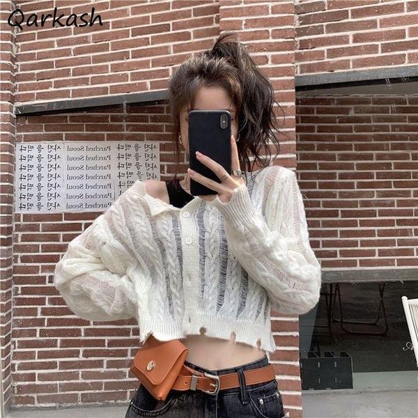 women's knits & tees long sleeve cardigans women fashion solid hollow out single breasted leisure all-match korean style sweater summer, White
women's knits & tees long sleeve cardigans women fashion solid hollow out single breasted leisure all-match korean style sweater summer, White