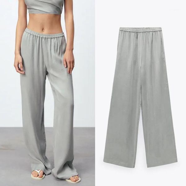 women's pants & capris women's for women za high waist relaxed woman trousers summer 2022 fashion elastic straight leg casual loos, Black;white
women's pants & capris women's for women za high waist relaxed woman trousers summer 2022 fashion elastic straight leg casual loos, Black;white