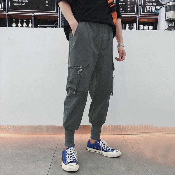 men's pants negros corredores hip hop fitas slidos casual calas da carga dos homens streetwear rosa 9uki, Black
men's pants negros corredores hip hop fitas slidos casual calas da carga dos homens streetwear rosa 9uki, Black