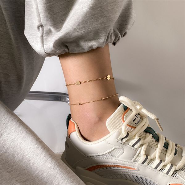 women tassel round piece thin anklets summer vacation beach party foot jewelry european double layer copper silver anklet ornaments accessor, Red;blue
women tassel round piece thin anklets summer vacation beach party foot jewelry european double layer copper silver anklet ornaments accessor, Red;blue