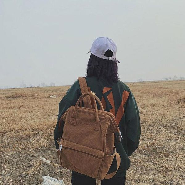 soft fabric corduroy leisure bag travel backpack female large capacity handbag girls teenagers portable rucksack outdoor bags
soft fabric corduroy leisure bag travel backpack female large capacity handbag girls teenagers portable rucksack outdoor bags