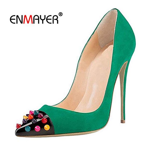 dress shoes enmayer fashion 2021 women basic super high pointed toe casual slip-on rivet heels big size 35-45 ly1252, Black
dress shoes enmayer fashion 2021 women basic super high pointed toe casual slip-on rivet heels big size 35-45 ly1252, Black