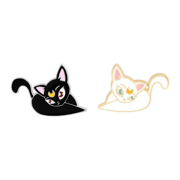 pins, brooches cat for women fashion moon kitten enamel pin black white animal badge pins lapel jewelry gift, Gray
pins, brooches cat for women fashion moon kitten enamel pin black white animal badge pins lapel jewelry gift, Gray