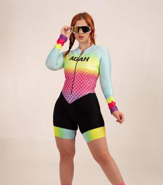 racing sets agah triathlon 2021 macacao ciclismo feminino cycle cycling tights skin suit mtb bicycle clothing outdoor sports swimming, Black;blue
racing sets agah triathlon 2021 macacao ciclismo feminino cycle cycling tights skin suit mtb bicycle clothing outdoor sports swimming, Black;blue