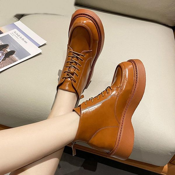 boots rimocy women platform ankle fashion 2021 thick bottom patent leather woman round toe lace up autumn winter shoes, Black
boots rimocy women platform ankle fashion 2021 thick bottom patent leather woman round toe lace up autumn winter shoes, Black