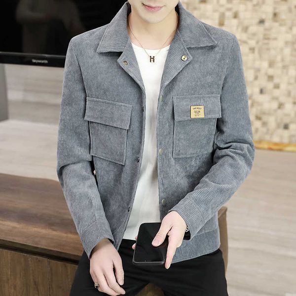 corduroy men's jacket casual slim fit lapel coats spring business social office baseball jackets windbreaker 210527, Black;brown
corduroy men's jacket casual slim fit lapel coats spring business social office baseball jackets windbreaker 210527, Black;brown