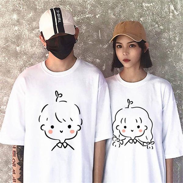 women's t-shirt women men cute summer tees couple streetwear casual boy loose t shirt graphic shirts fashion clothing 8czs, White
women's t-shirt women men cute summer tees couple streetwear casual boy loose t shirt graphic shirts fashion clothing 8czs, White