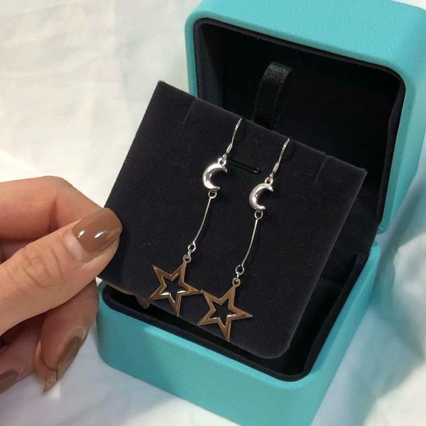 2021 Women Designer Earings fashion dress ladies jewelry Dangle Chandelier 925 sterling silver surface plating rhodium star moon boucle d&#
2021 Women Designer Earings fashion dress ladies jewelry Dangle Chandelier 925 sterling silver surface plating rhodium star moon boucle d&#