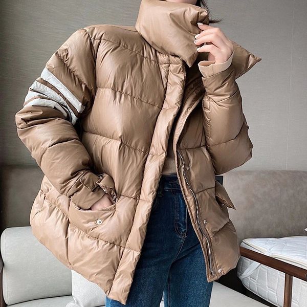 down jacket 2021 korean stripe european fashion brand bread suit foreign style women's four bar tb short coat, Black
down jacket 2021 korean stripe european fashion brand bread suit foreign style women's four bar tb short coat, Black