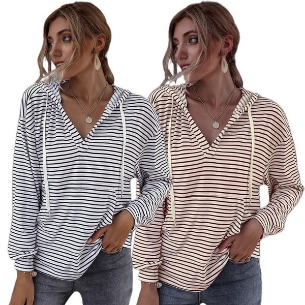 women's hoodies & sweatshirts women long sleeve drawstring sweatshirt stripe loose pullover v neck casual autumn winter blouse sweatsu, Black
women's hoodies & sweatshirts women long sleeve drawstring sweatshirt stripe loose pullover v neck casual autumn winter blouse sweatsu, Black