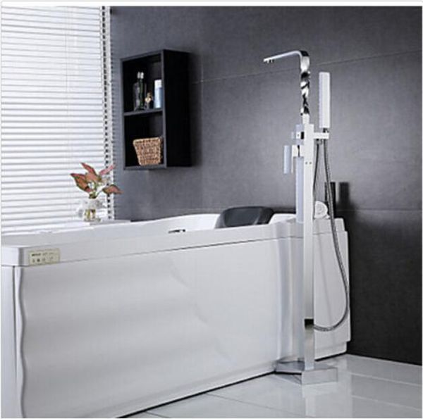 solid brass floor standing tub shower faucet w/ hand chrome bathtub mixer 015 bathroom sets
solid brass floor standing tub shower faucet w/ hand chrome bathtub mixer 015 bathroom sets
