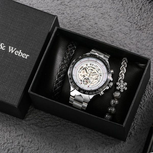 wristwatches keller & weber men's watch winner 432 steel case white face buckle woven bracelet gift for husband, Slivery;brown
wristwatches keller & weber men's watch winner 432 steel case white face buckle woven bracelet gift for husband, Slivery;brown