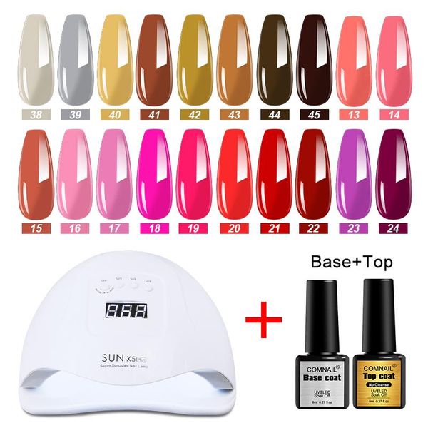 nail art kits uv gel lacquer manicure set 54w 36led curing all long lasting polish soak off led varnish base coat 
nail art kits uv gel lacquer manicure set 54w 36led curing all long lasting polish soak off led varnish base coat