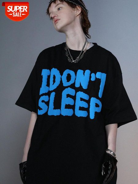 foam letter printing loose men's and women's short-sleeved t-shirt street couple #gc13, White;black
foam letter printing loose men's and women's short-sleeved t-shirt street couple #gc13, White;black