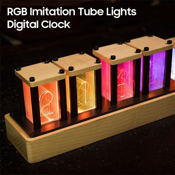 desk & table clocks rgb imitation tube lights digital clock glow led solid wood ornament fluorescent semi-finished
desk & table clocks rgb imitation tube lights digital clock glow led solid wood ornament fluorescent semi-finished
