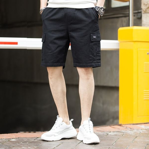 summer overalls shorts men's trendy casual pants loose summer student pant, White;black
summer overalls shorts men's trendy casual pants loose summer student pant, White;black