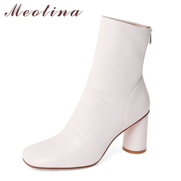 short boots women shoes zipper pleated high heel ladies round toe chunky heels ankle autumn winter beige 40 210517, Black
short boots women shoes zipper pleated high heel ladies round toe chunky heels ankle autumn winter beige 40 210517, Black