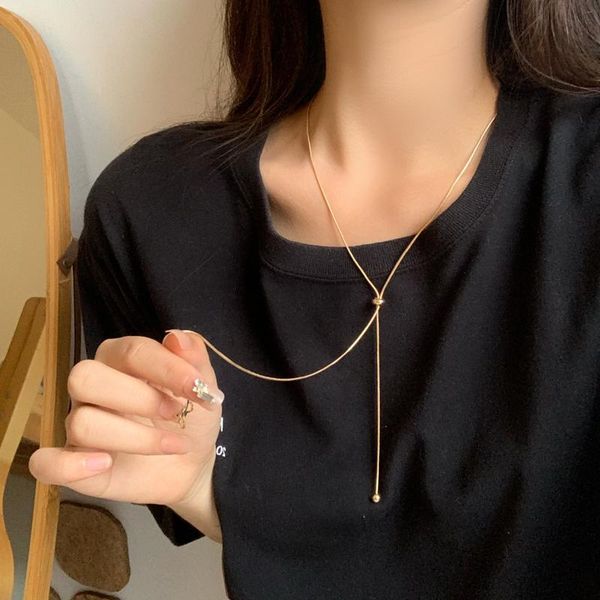 chains fashion jewelry simply pendant necklace 2021 design adjustable chain for girl fine accessories wholesale, Silver
chains fashion jewelry simply pendant necklace 2021 design adjustable chain for girl fine accessories wholesale, Silver