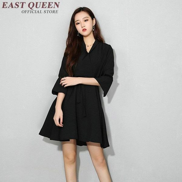 casual dresses elegant short dress for women solid color v-neck summer mini a-line three quarter sleeve vestido nn0453 he, Black;gray
casual dresses elegant short dress for women solid color v-neck summer mini a-line three quarter sleeve vestido nn0453 he, Black;gray
