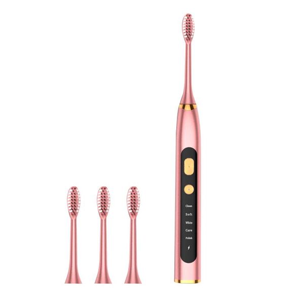 smart electric toothbrush 4 brush heads usb charging timer ipx7 waterproof high frequency bristles oral care
smart electric toothbrush 4 brush heads usb charging timer ipx7 waterproof high frequency bristles oral care