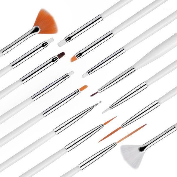 15pcs uv gel acrylic nail art brush tool set ombre for manicure drawing pen point design painting art1, Yellow
15pcs uv gel acrylic nail art brush tool set ombre for manicure drawing pen point design painting art1, Yellow
