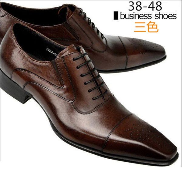 mens formal shoes genuine leather oxford for men dress wedding laces business, Black
mens formal shoes genuine leather oxford for men dress wedding laces business, Black