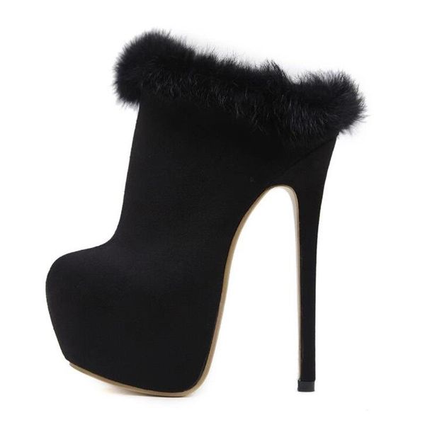 boots women shoes platform black thin high heels ankle fur decor round toe slip on mules pumps woman party dress
boots women shoes platform black thin high heels ankle fur decor round toe slip on mules pumps woman party dress