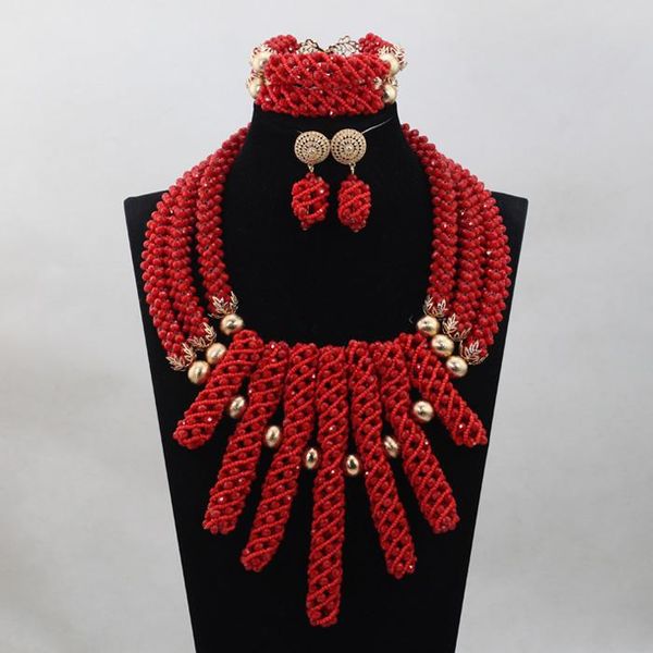 earrings & necklace trendy red crystal african jewelry sets engagement charming women costume set lady gift abh193, Silver
earrings & necklace trendy red crystal african jewelry sets engagement charming women costume set lady gift abh193, Silver