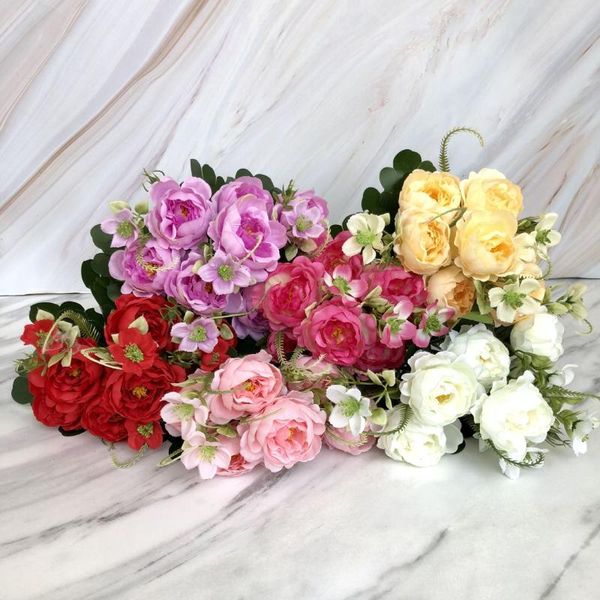 heads silk artificial peony flower bouquet rose fake flowers for party wedding decoration christmas home diy craft decorative & wreaths
heads silk artificial peony flower bouquet rose fake flowers for party wedding decoration christmas home diy craft decorative & wreaths